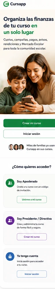 Cursapp en móvil