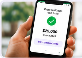 Comprobante de pago en Cursapp